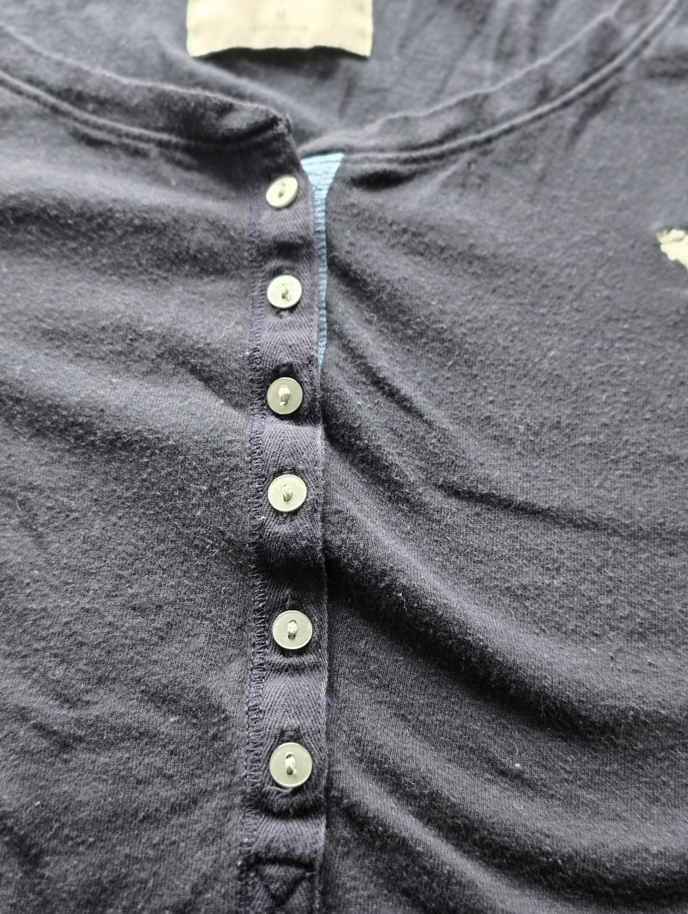 Vintage Abercrombie And Fitch 3/4 Sleeve Henley Size Medium - Picture 4 of 10